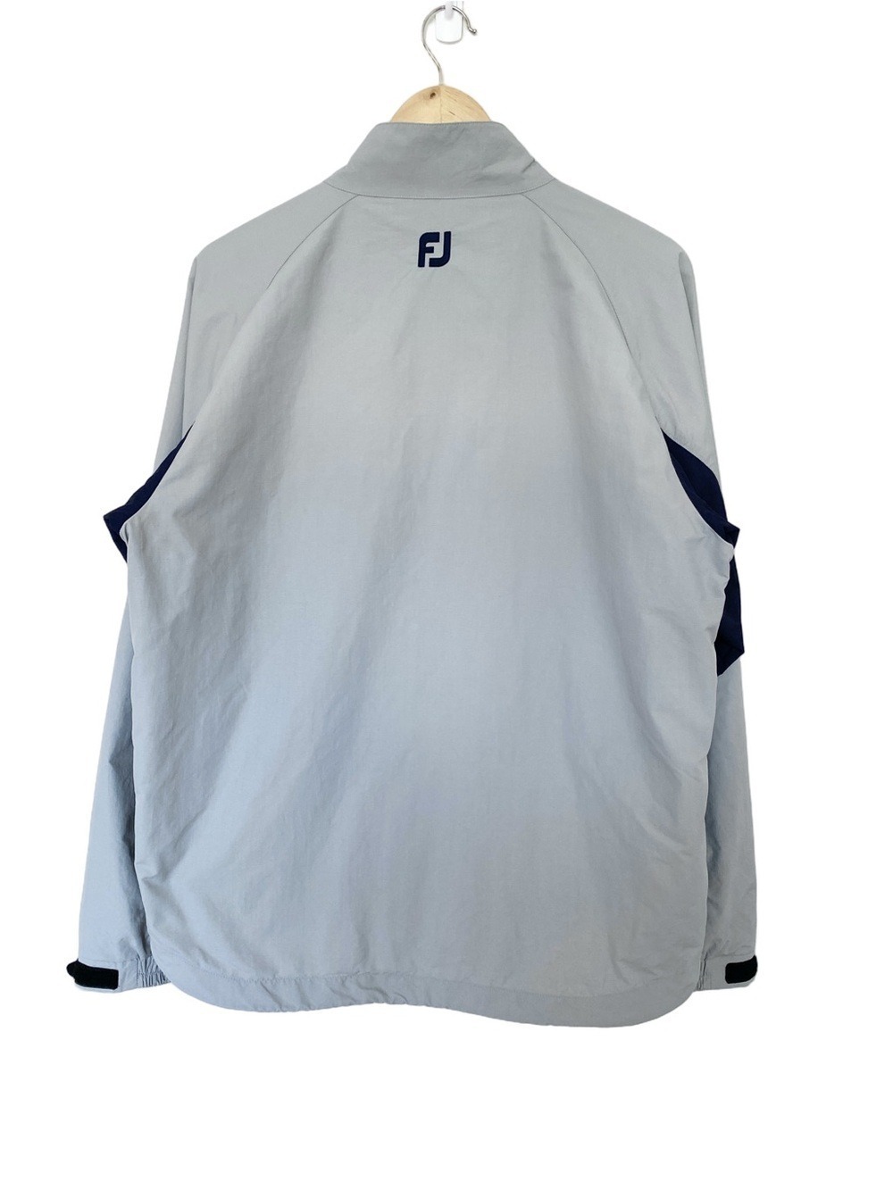 Footjoy 1/2 Zip Wind Jacket Long Sleeve Lined Navy/Grey Men Size S - Picture 3 of 12